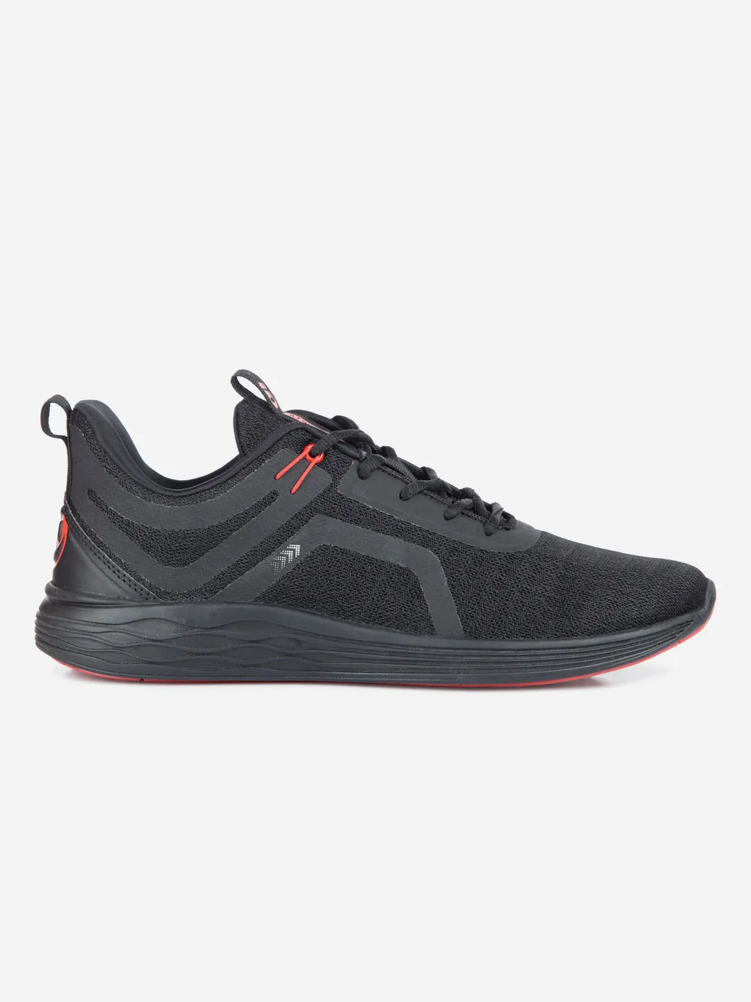 Men's Black Lace Up Sneaker (ID7513)