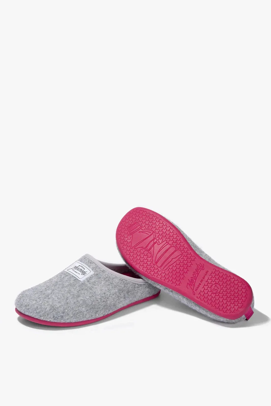 Mercredy Slipper Grey/Magenta