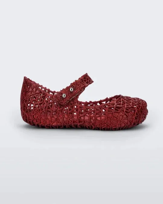 Mini Melissa Campana Papel Glitter Red