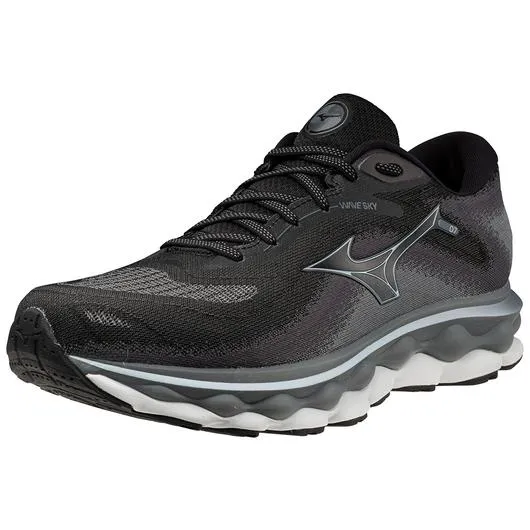 Mizuno | Wave Sky 7 | Men's | Black/Glacial Ridge