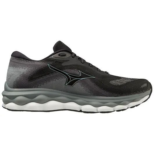 Mizuno | Wave Sky 7 | Men's | Black/Glacial Ridge