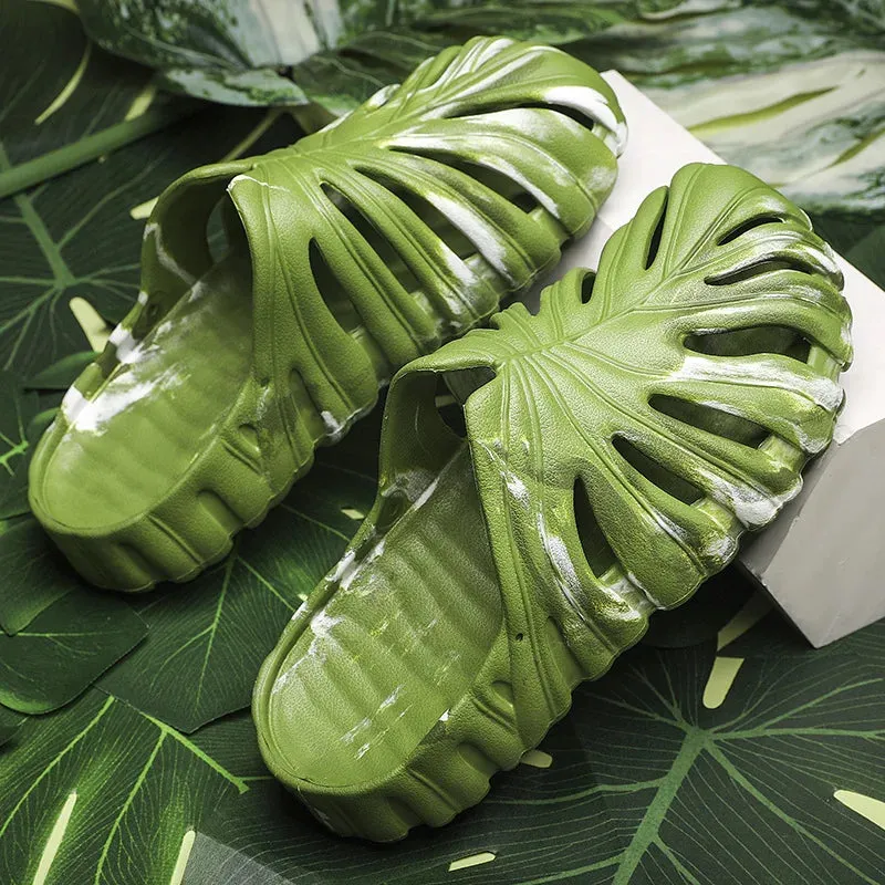 Monstera Slides Unisex Gardening Shoes