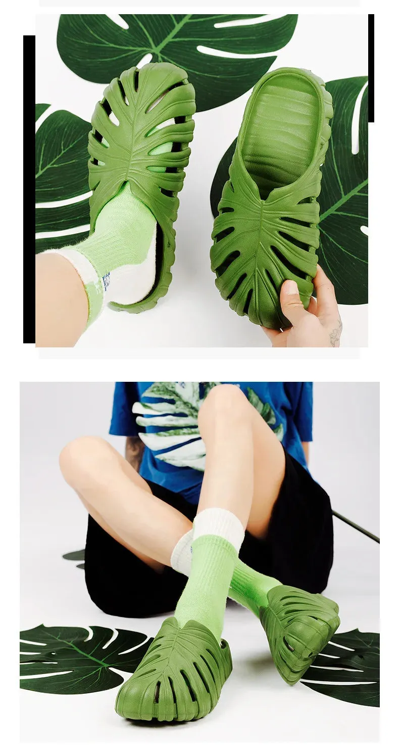 Monstera Slides Unisex Gardening Shoes