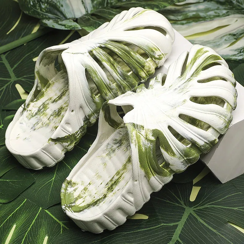 Monstera Slides Unisex Gardening Shoes