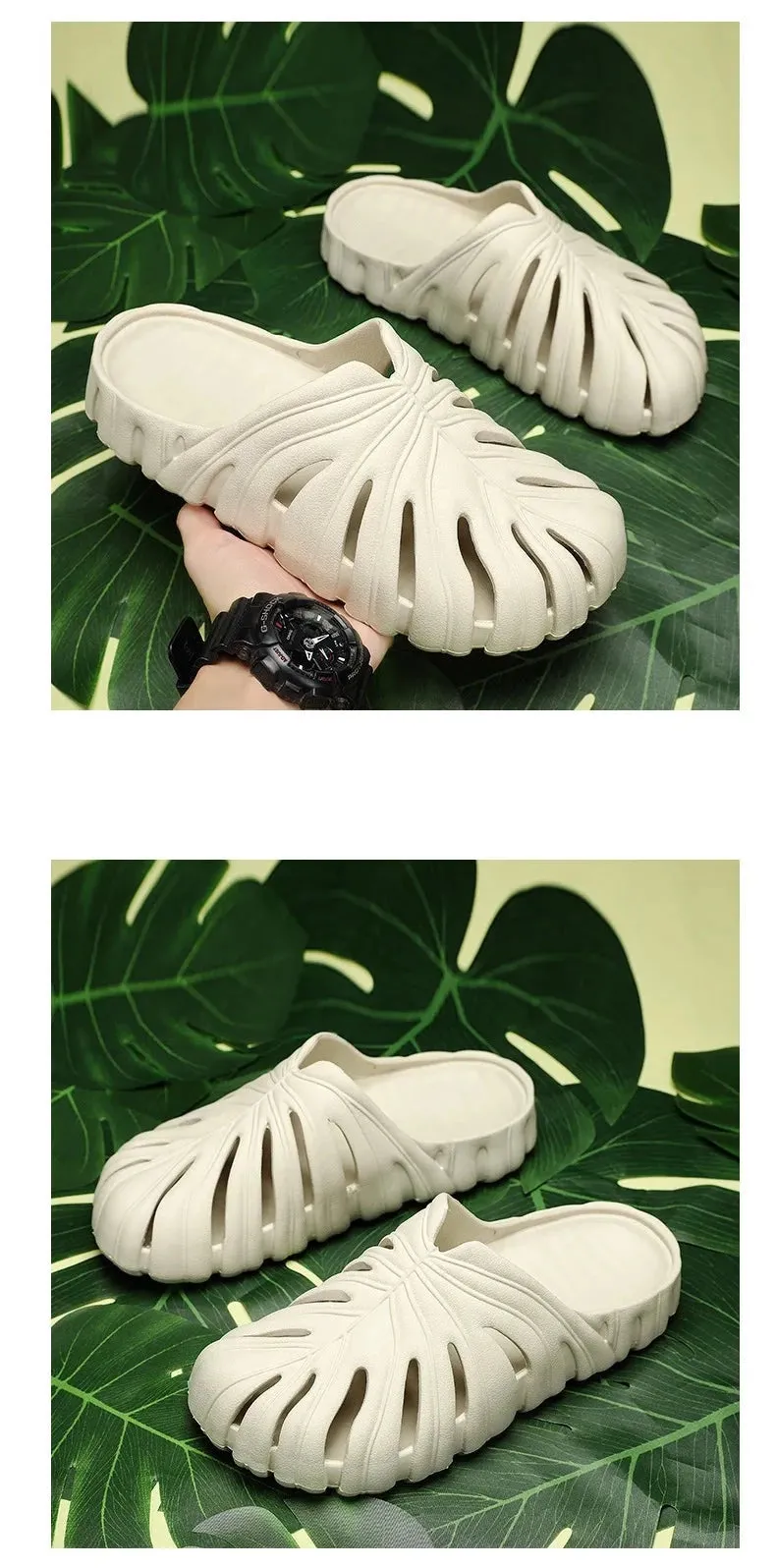 Monstera Slides Unisex Gardening Shoes