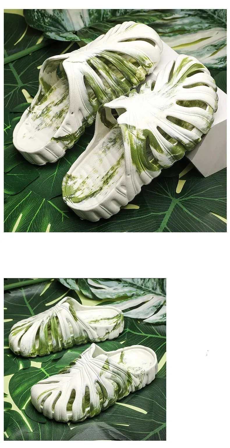 Monstera Slides Unisex Gardening Shoes