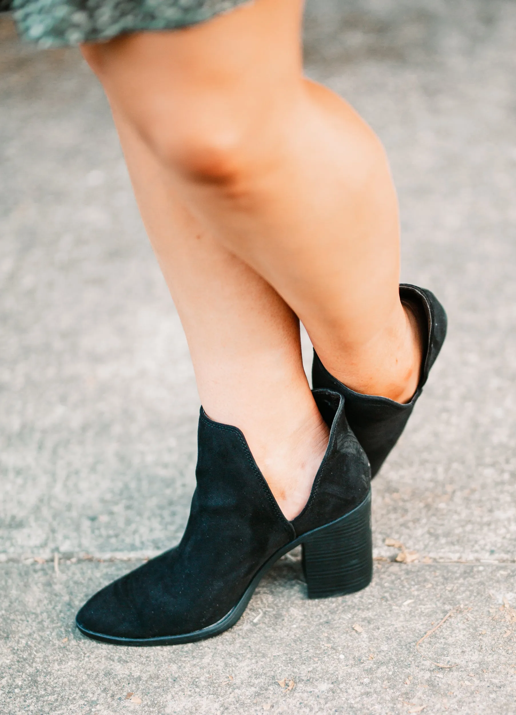 Montana Faux Suede Black Bootie