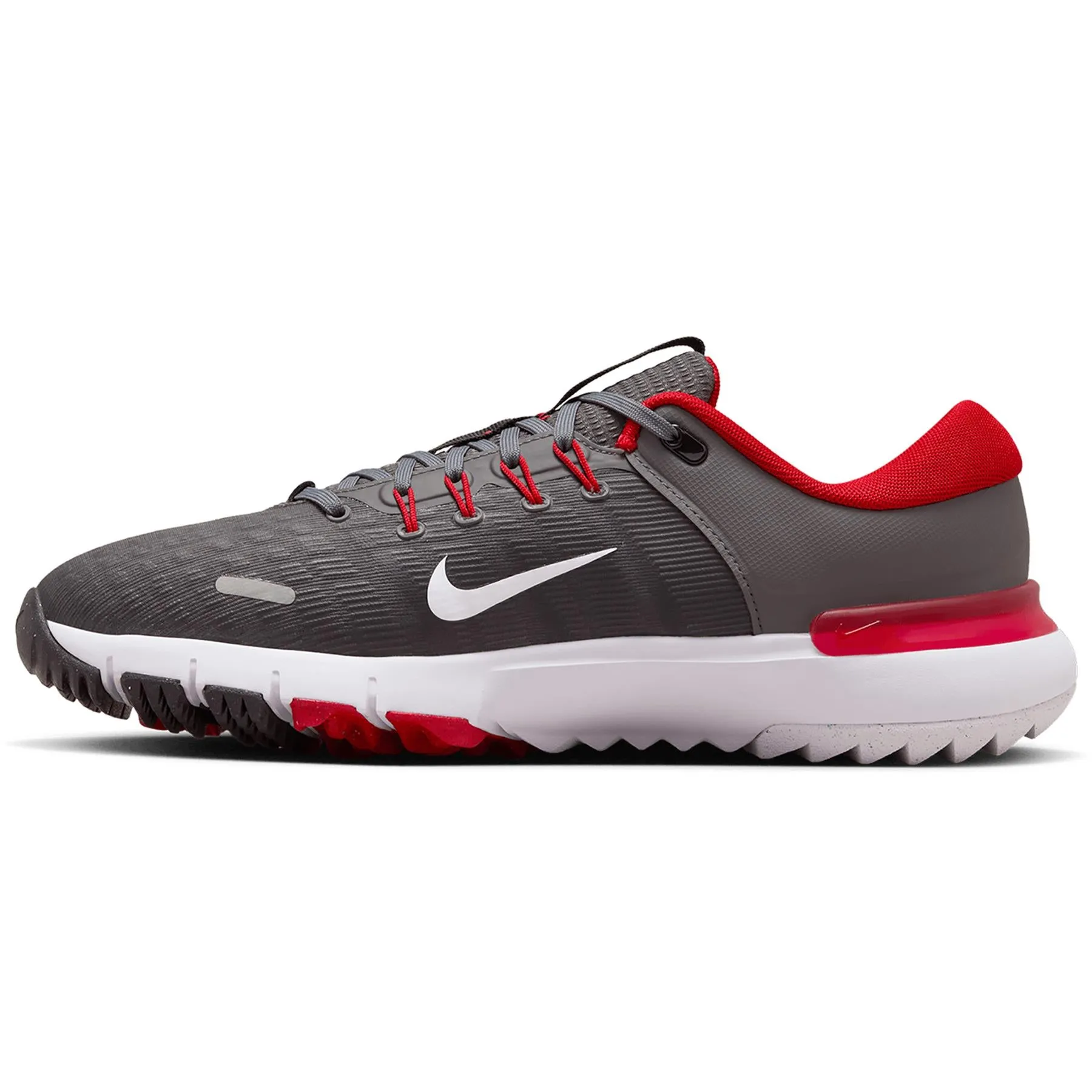 Nike Free Golf Shoes Iron Grey/University Red/Smoke Grey/Black - AW24