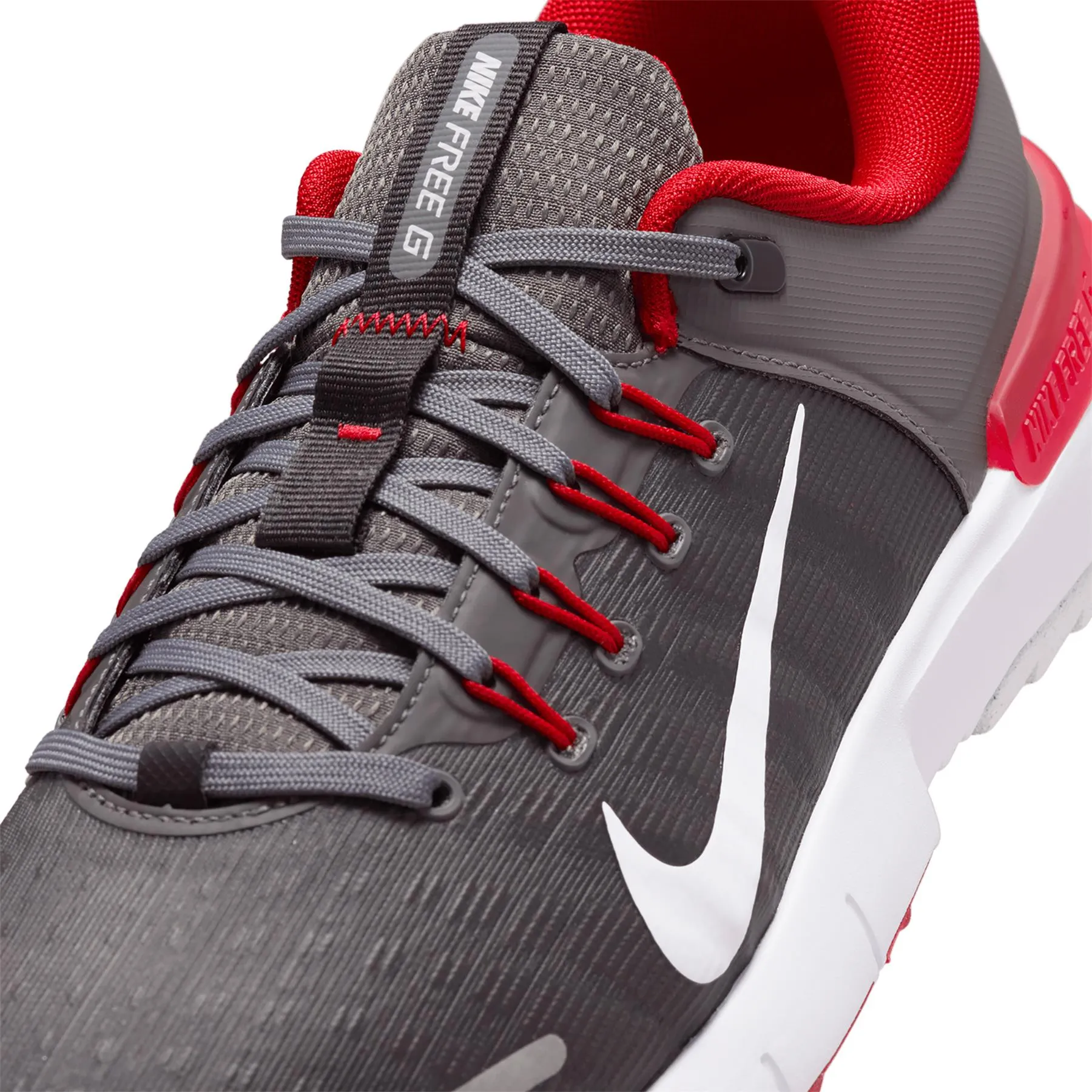 Nike Free Golf Shoes Iron Grey/University Red/Smoke Grey/Black - AW24