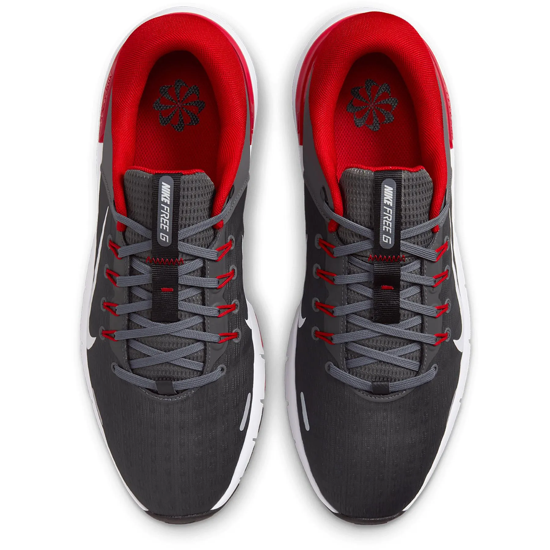 Nike Free Golf Shoes Iron Grey/University Red/Smoke Grey/Black - AW24