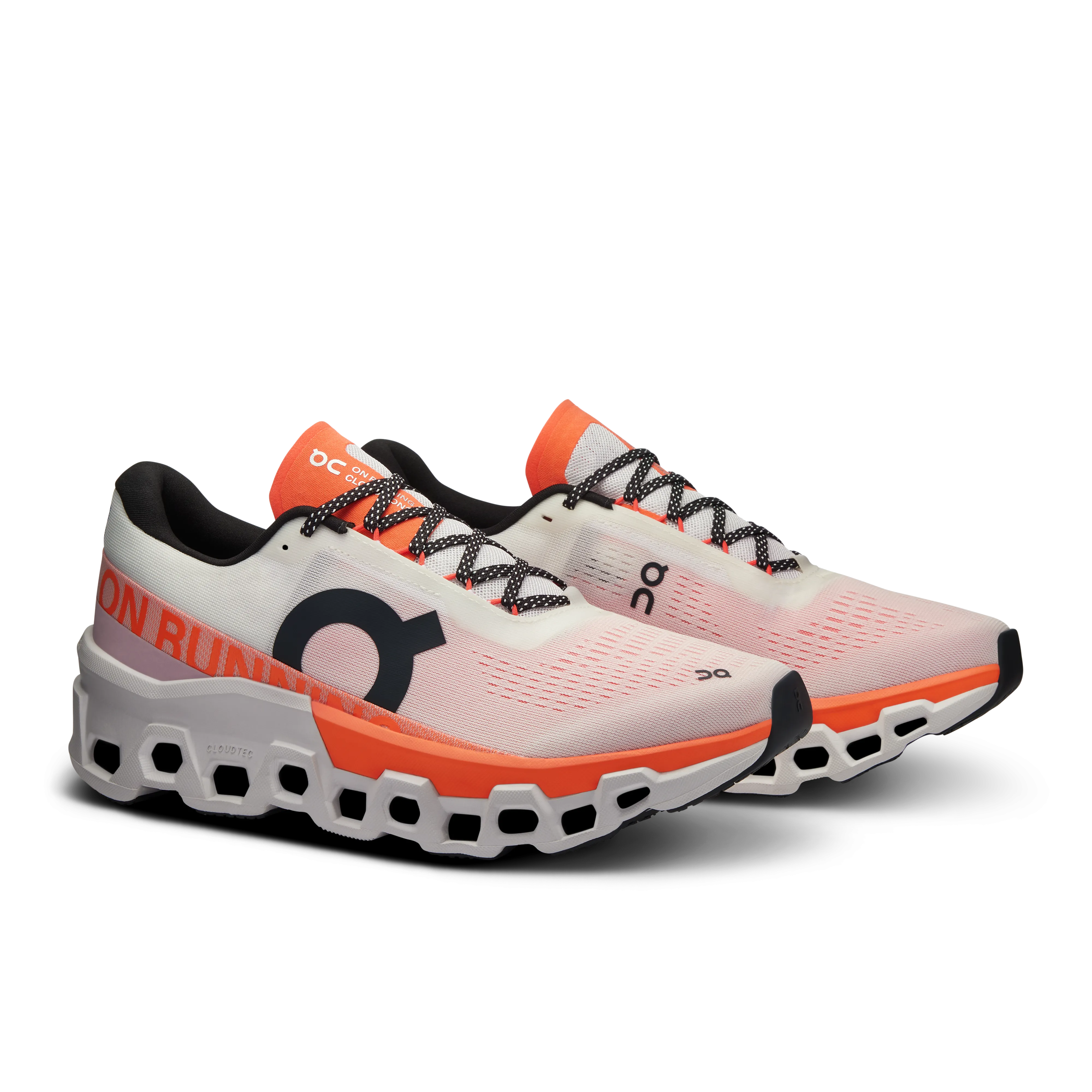 On Running Men's Cloudmonster 2 Shoes - White / Flame