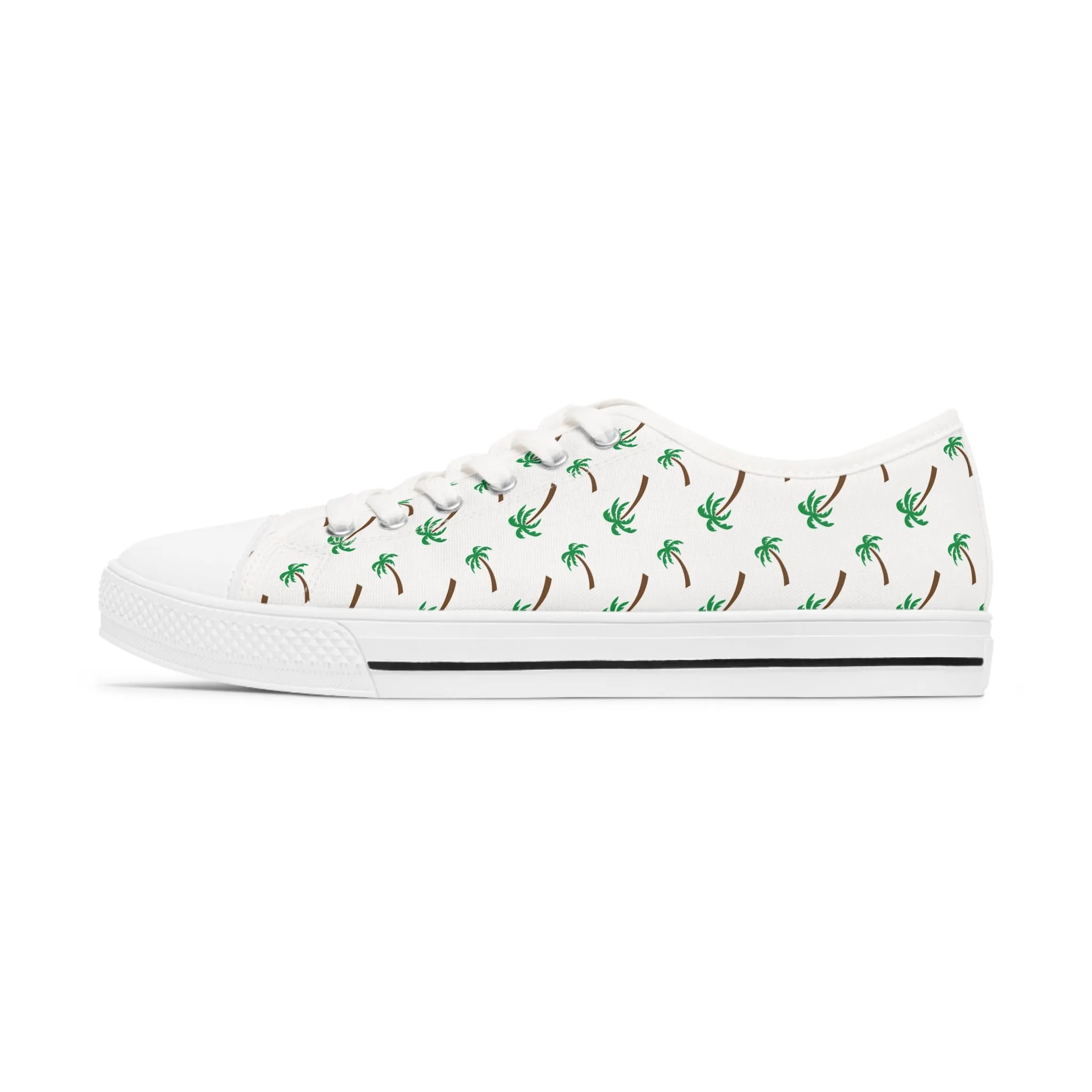 Palm Tree Women's Low Top Sneakers