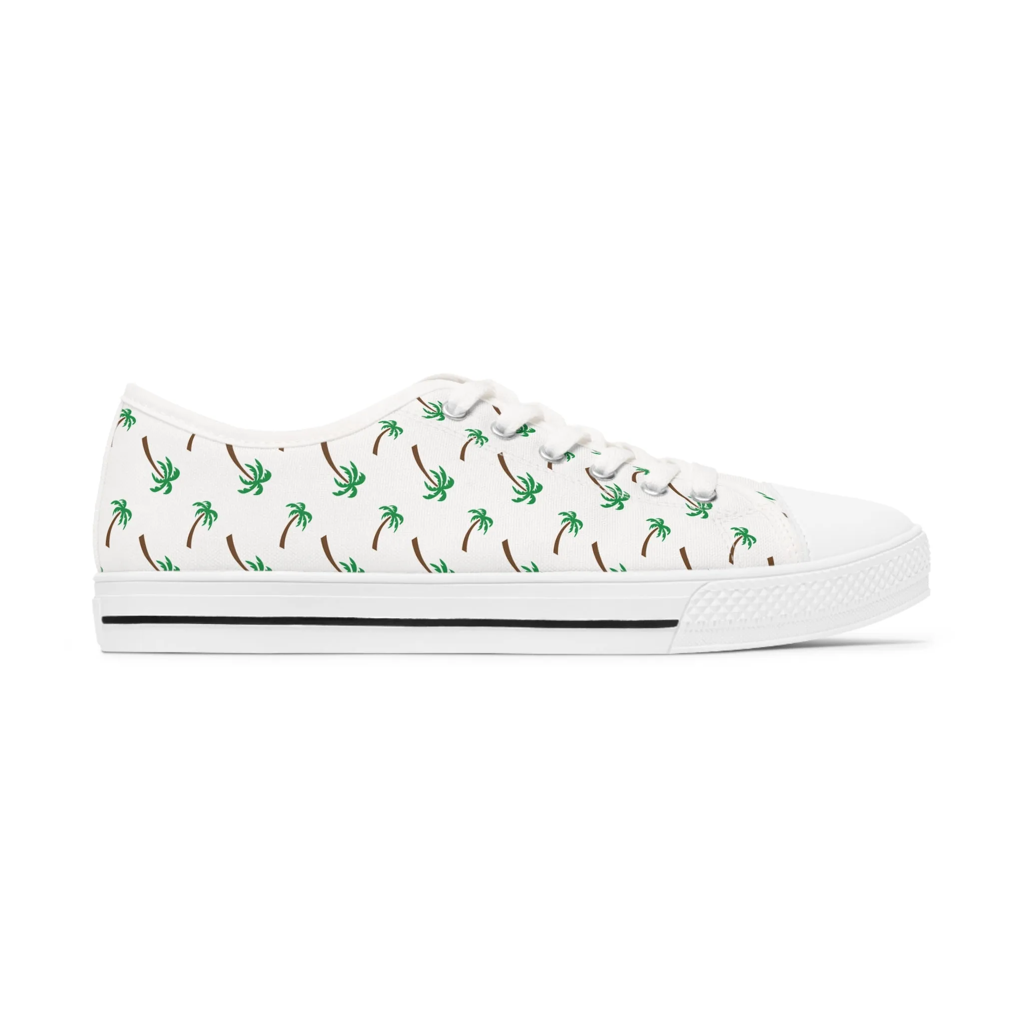 Palm Tree Women's Low Top Sneakers