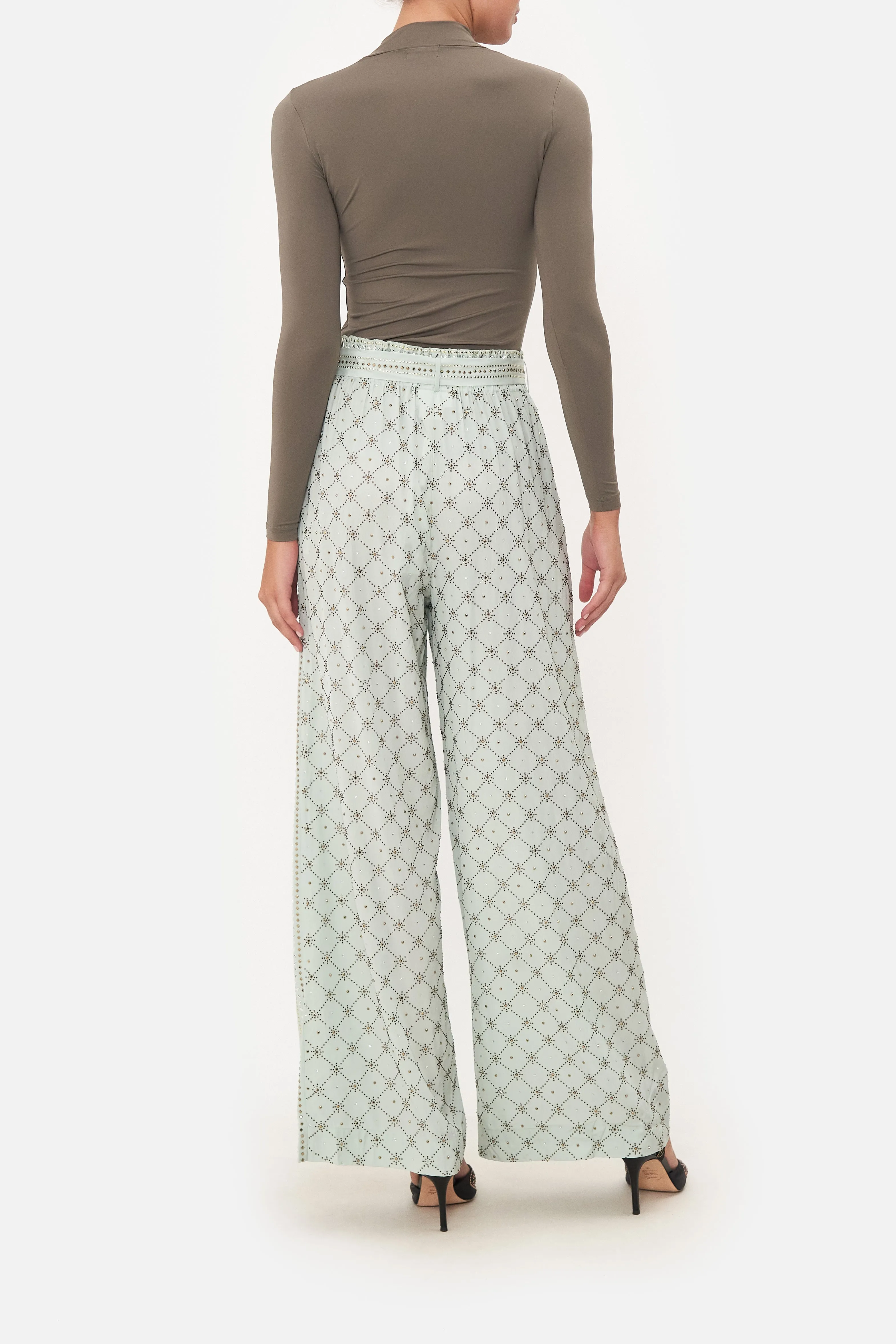 PAPERBAG WAIST WIDE LEG PANT LUXE ESPIRITU