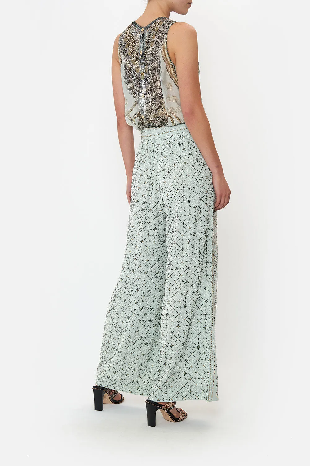 PAPERBAG WAIST WIDE LEG PANT LUXE ESPIRITU