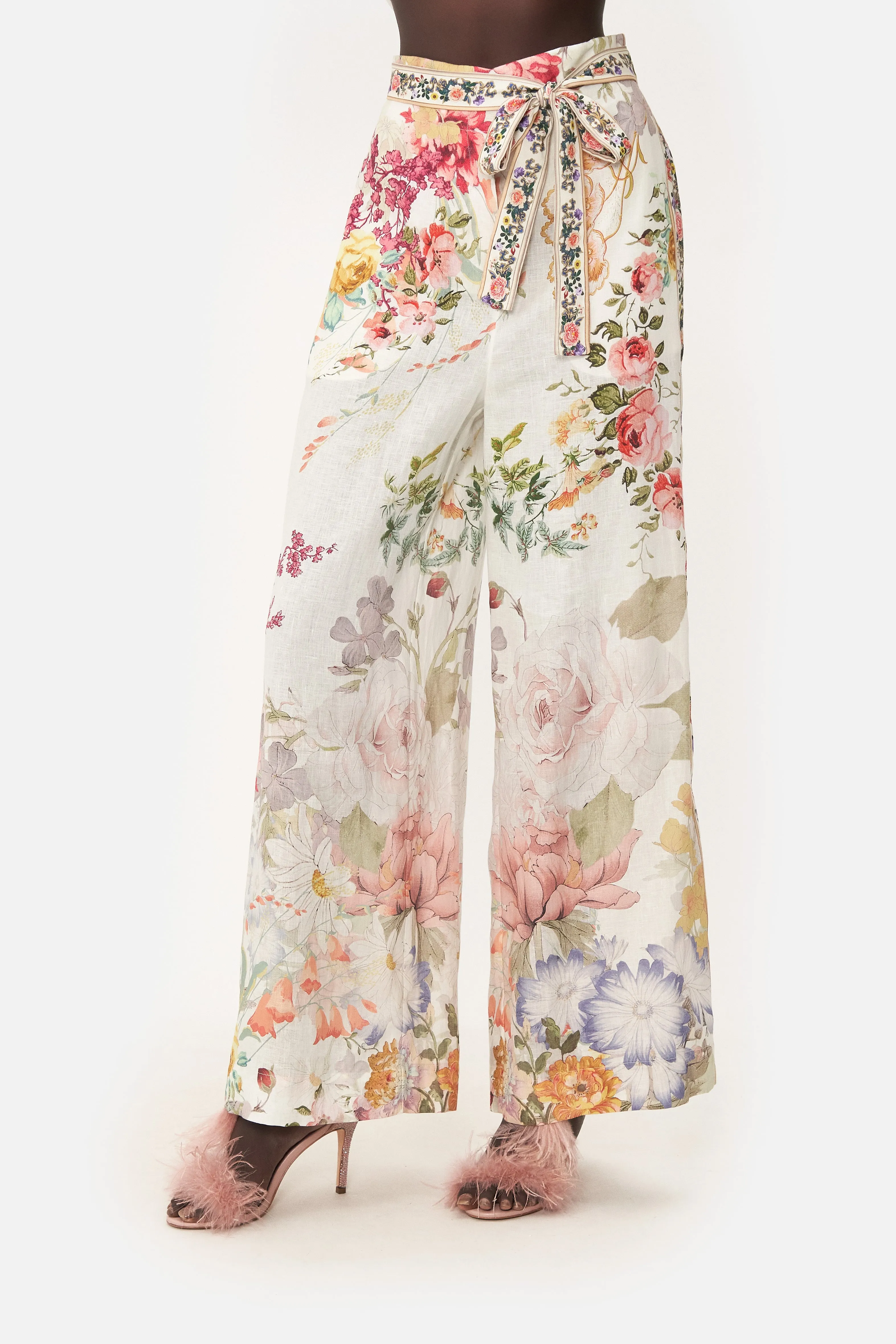 PAPERBAG WAIST WIDE LEG PANT ROMANTIC RITES