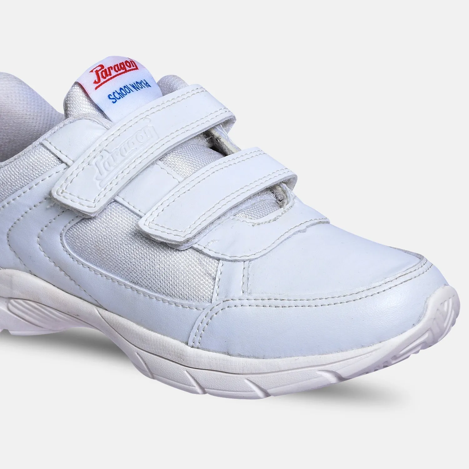 Paragon FBK0774K Kids Boys Girls School Shoes Comfortable Cushioned Soles | Durable | Daily & Occasion wear White