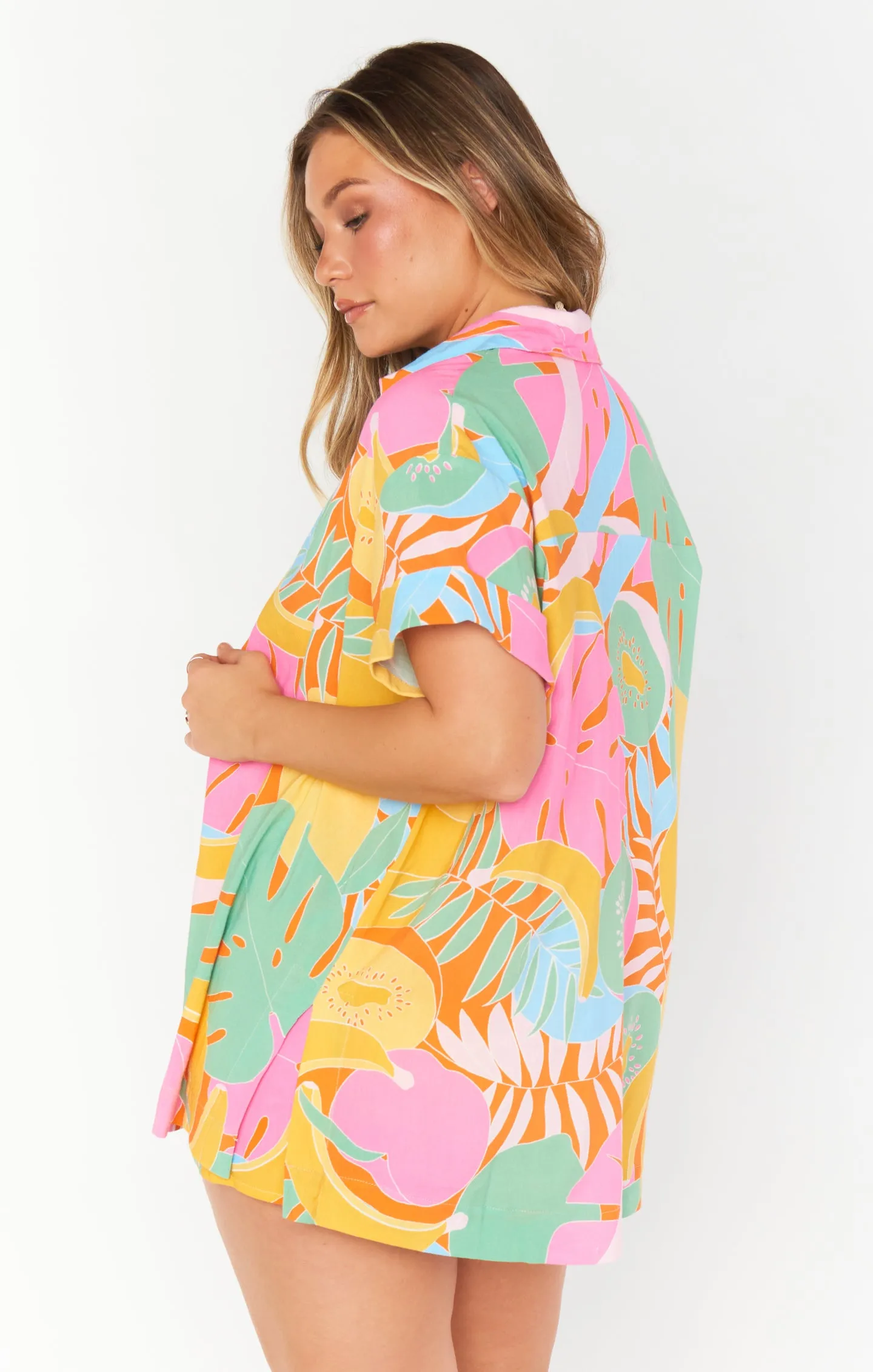 Parker Button Down ~ Tropical Fruit