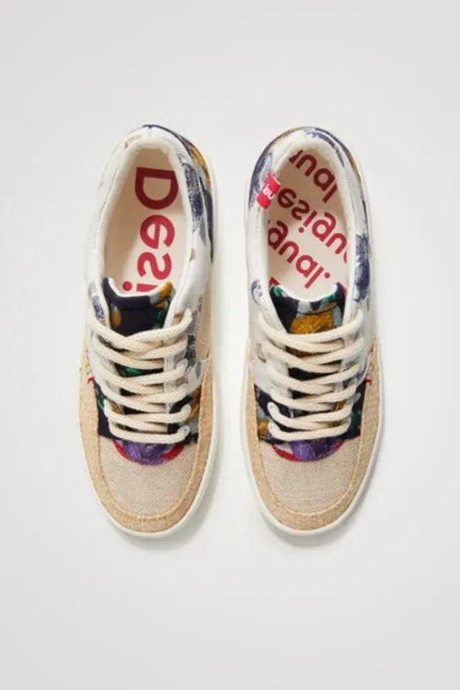 Patchwork Sneakers With Raffia By Desigual