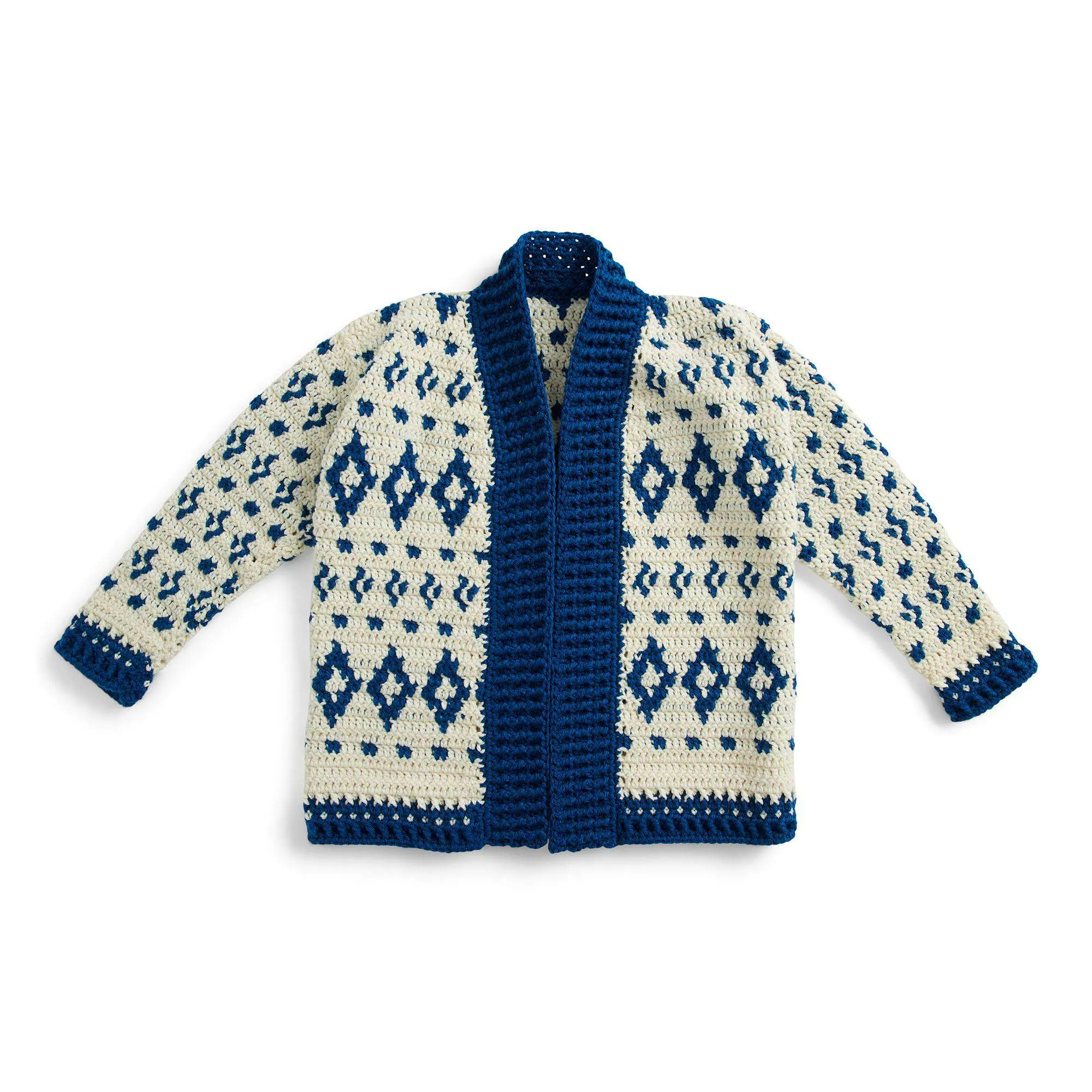 Patons Crochet Fair Isle Cardigan