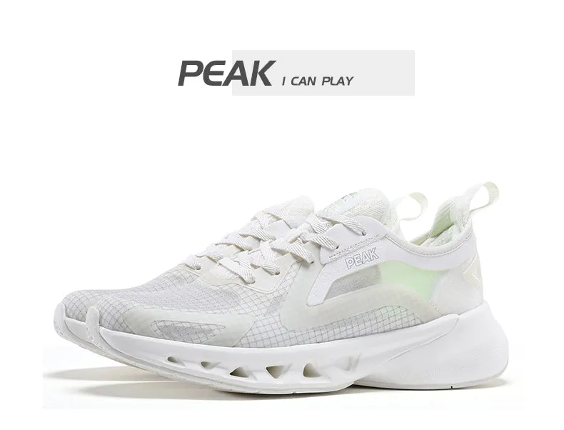 PEAK TAICHI Ultralight Women Casual Non-slip Wearable Sneakers Lightweight Mesh Breathable Sport Running Shoes for Women YUEPAO series EW12268H