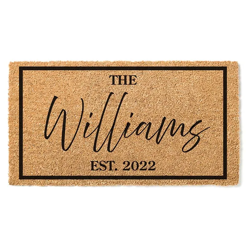 Personalized Door Mat, Family Name Door Mat