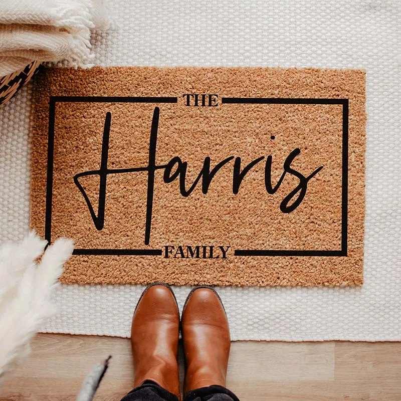 Personalized Door Mat, Family Name Door Mat