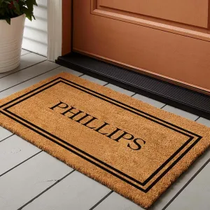 Personalized Door Mat, Family Name Door Mat