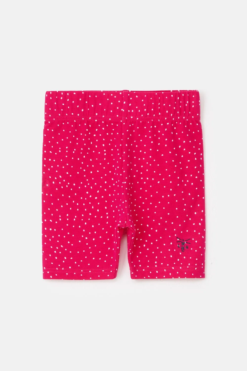 Polly Shorts - Bright Pink Dot