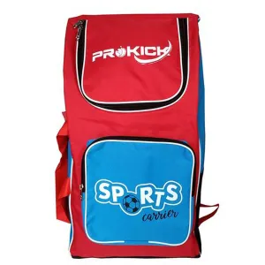 Prokick Sports Carrier Multi Utility Sports Bag - Ideal for kids (Red/Sky Blue)