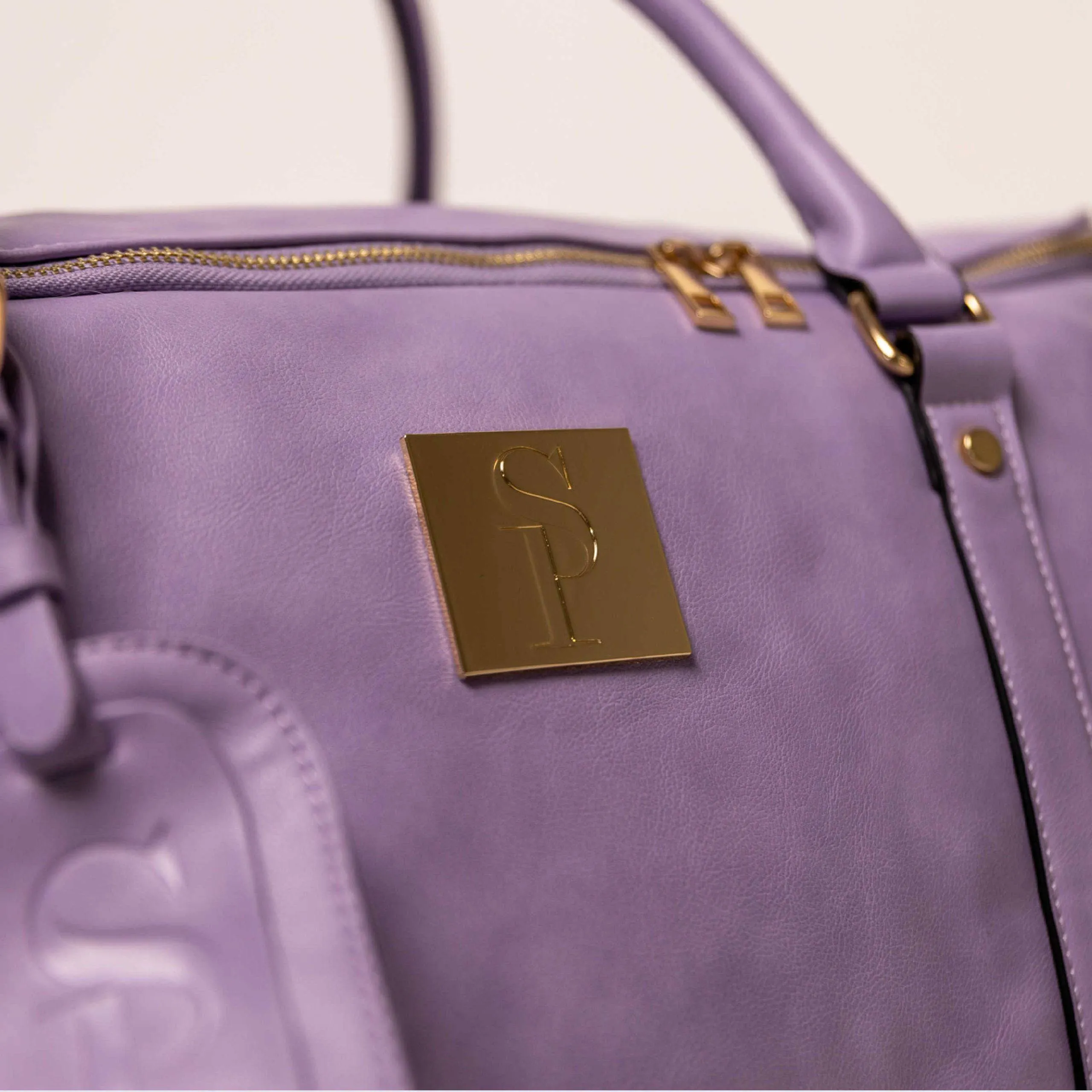 Purple Luciano Leather Duffle Bag (New Weekender Design)