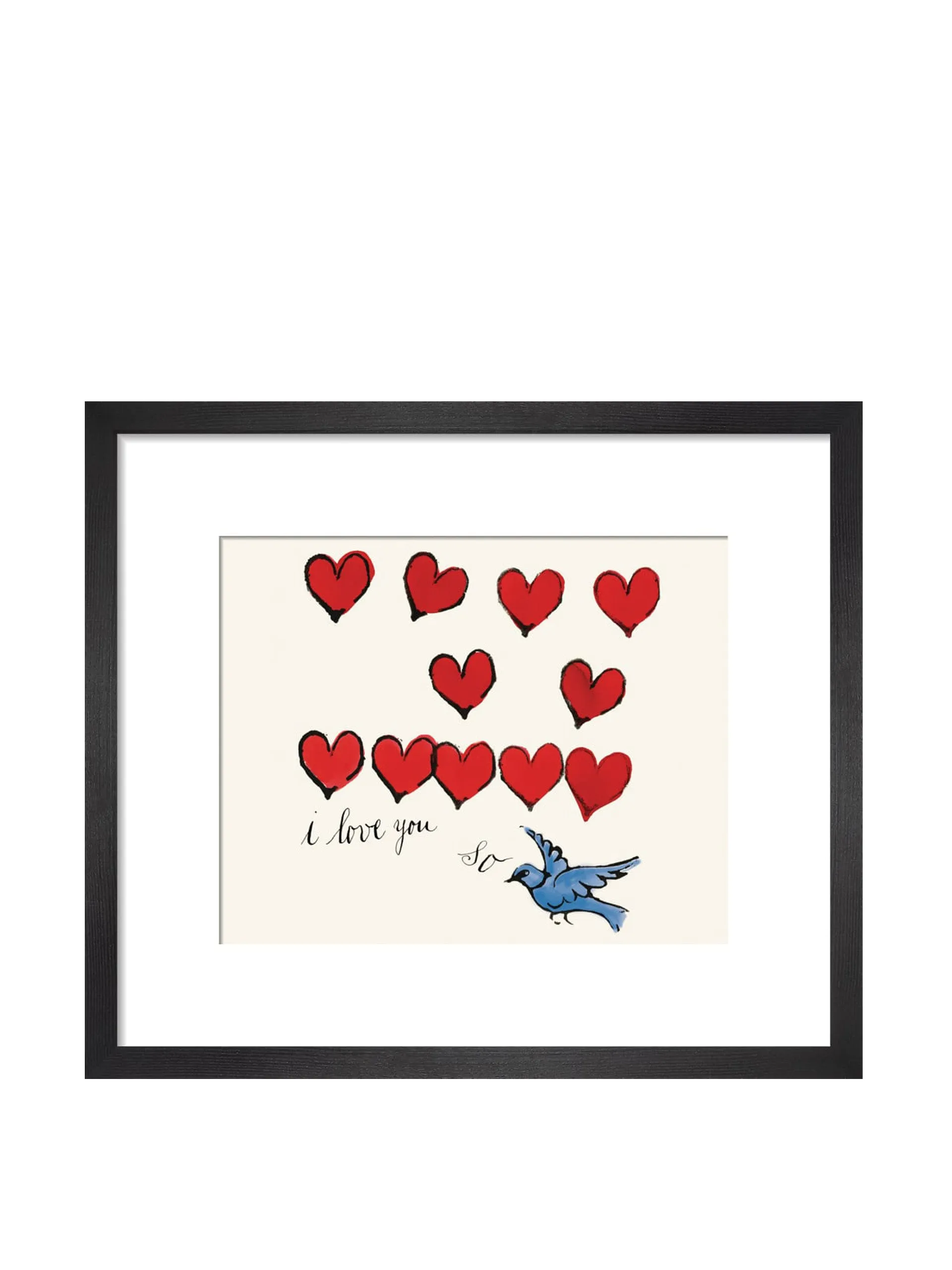 "I love you so" print