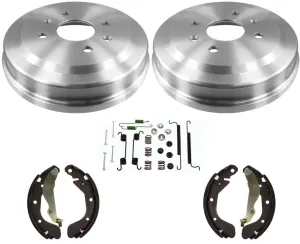 Rear Brake Drums Shoes & Spring Kit For Chevrolet Spark 1.4L Engine 2013-2021