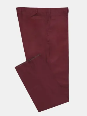 Red Brushed Cotton Trouser