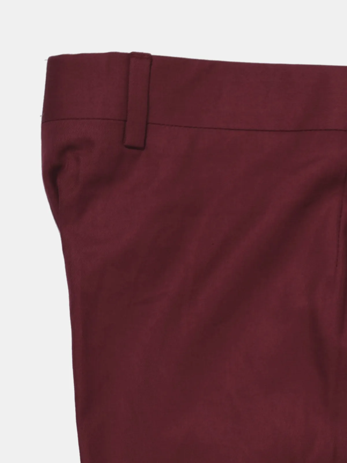 Red Brushed Cotton Trouser