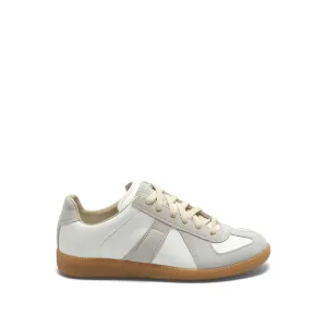 Replica Leather Sneaker in White