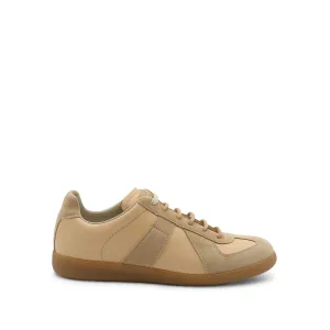 Replica Leather Sneakers in Beige