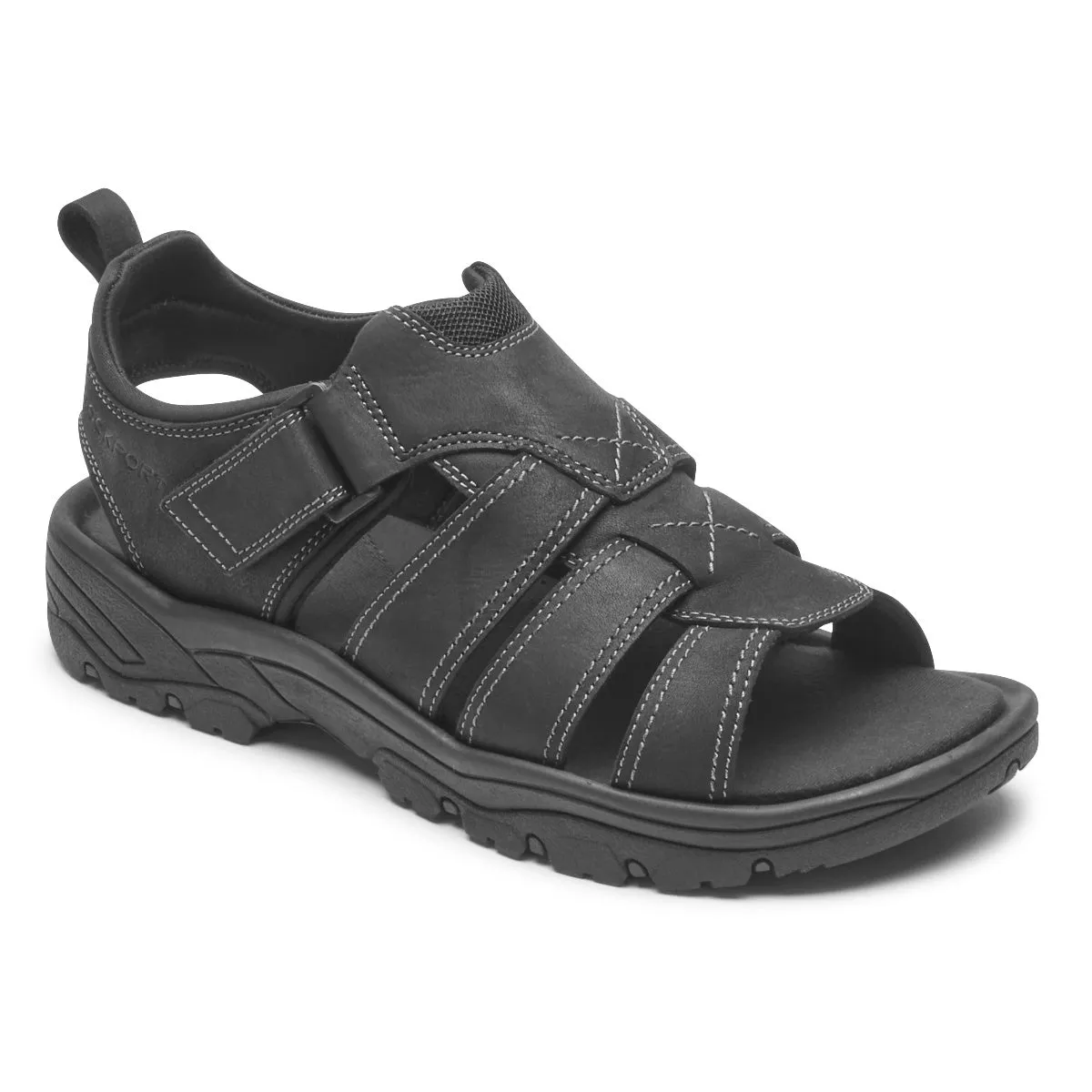 Rockport Men's Springboro Rocklake Fisherman Sandal Black CI9179