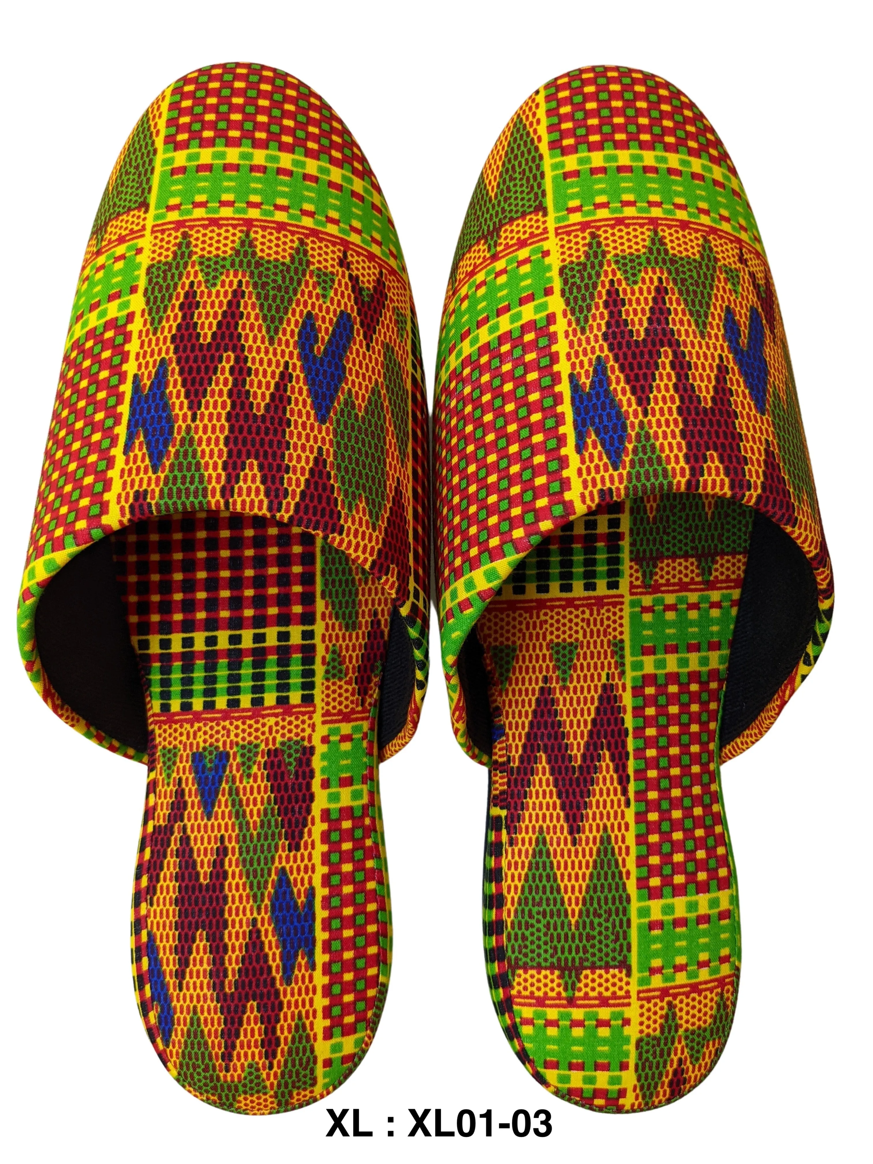 SALE XL Batik Mix Print Allover Slippers 2021AW-XL01 [Size: XL] XL01