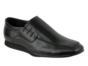 Sancho -- Unisex Side Tie Salsa Oxford -- Black