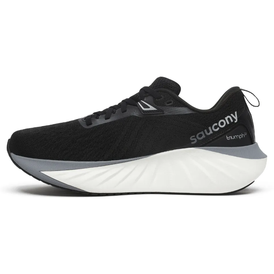 Saucony Men's Triumph 22 Running Shoes in Black/White