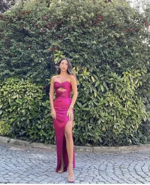 Sexy Mermaid Prom Dress with Slit,Event Dresses Elegant