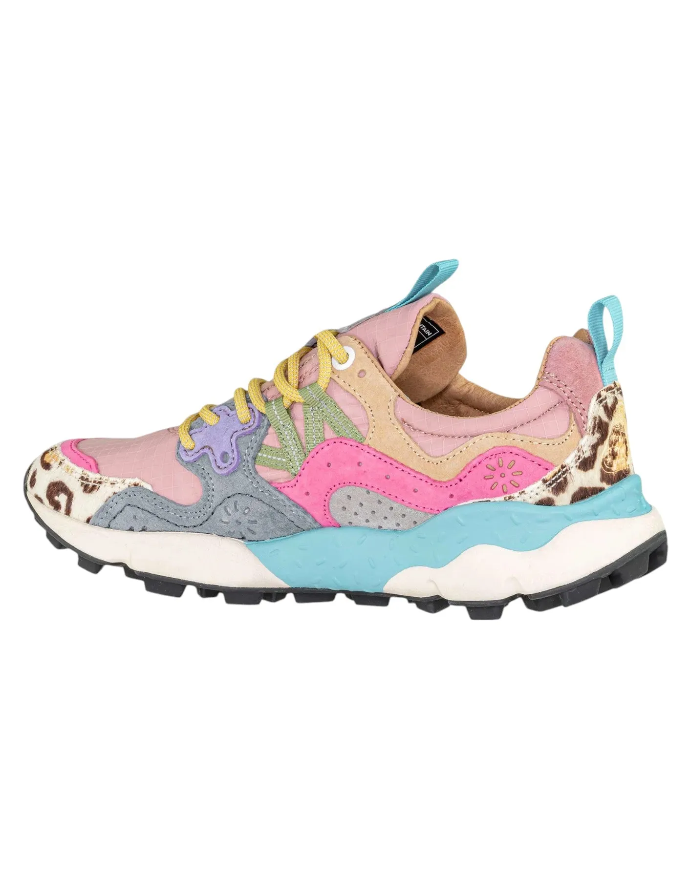 Shoes woman YAMANO 3 GREY-PINK Flower Mountain