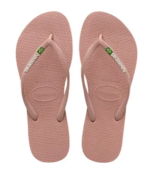 Slim Brazil Flip Flops Crocus Rose