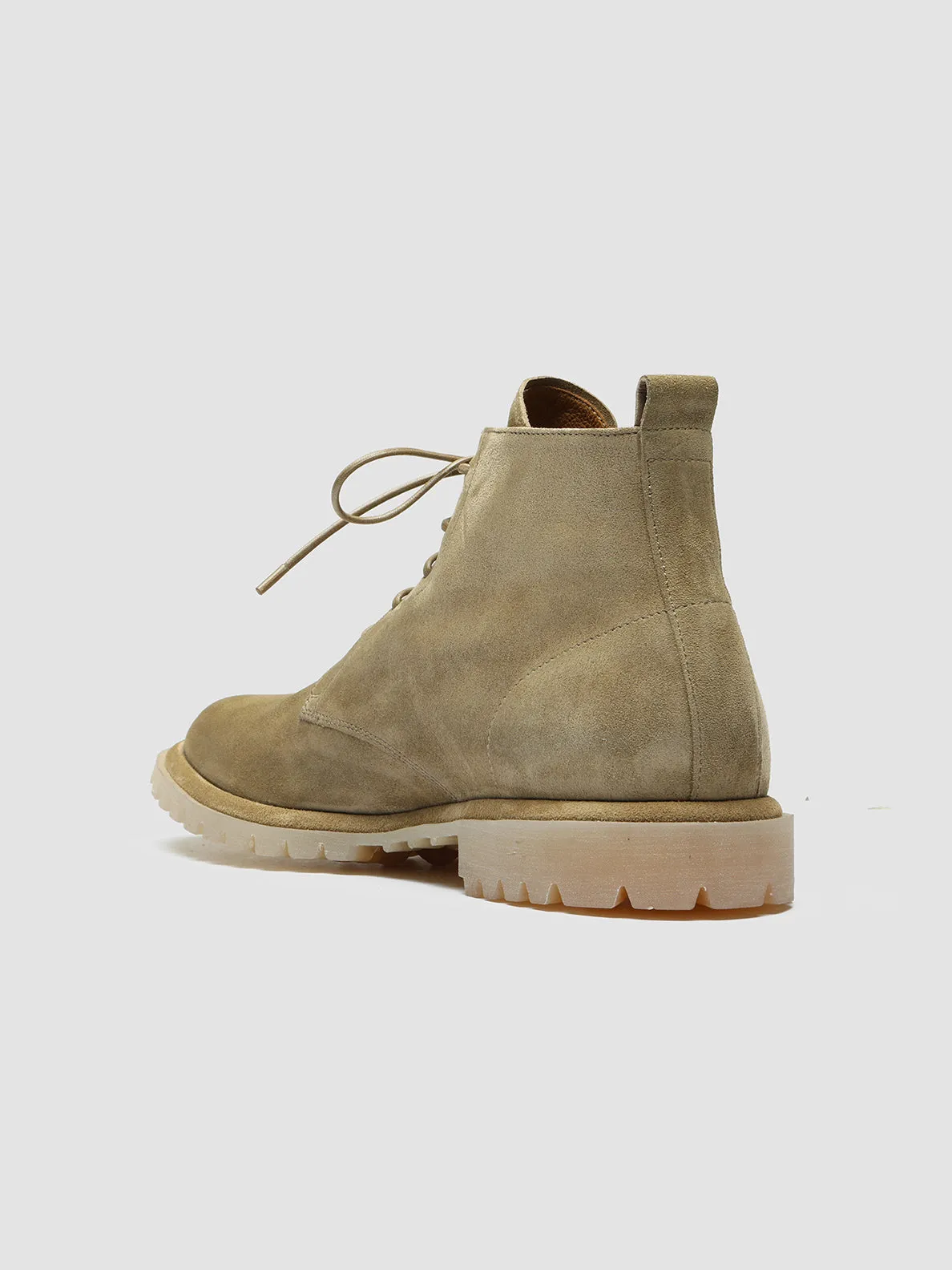 SPECTACULAR 002 - Beige Suede Lace-Up Boots