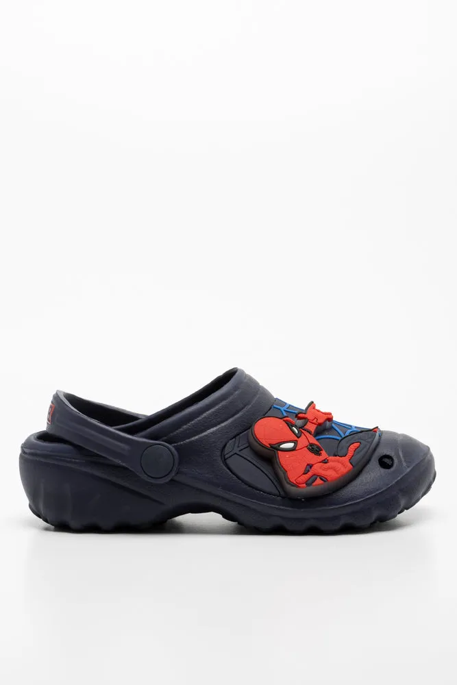 Spider-Man Light Up Clog Navy