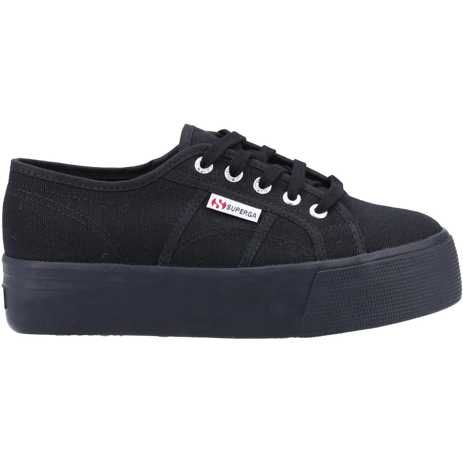 Superga 2790 Linea Up And Down 100% Cotton Women's Full Black Trainers