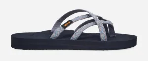 Teva Women's Olowahu Sandal in Black & Kaleidoscope Blissful Blue