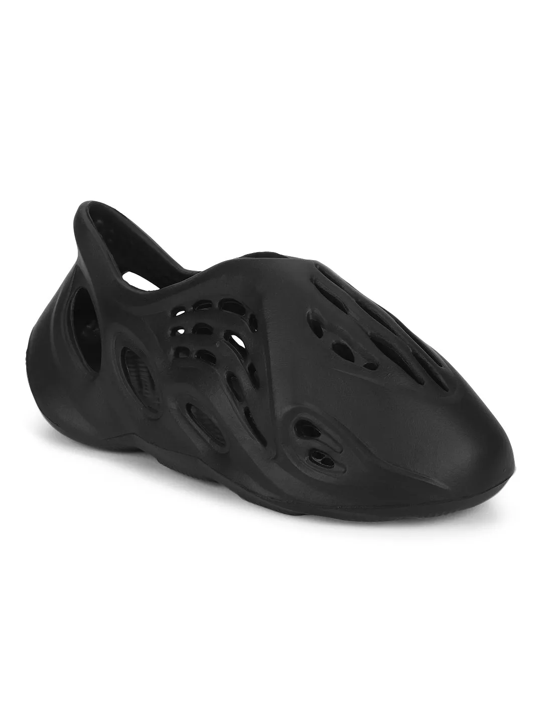 Total Black PU Slip-On Sneakers (TC-RS3439-BLK)