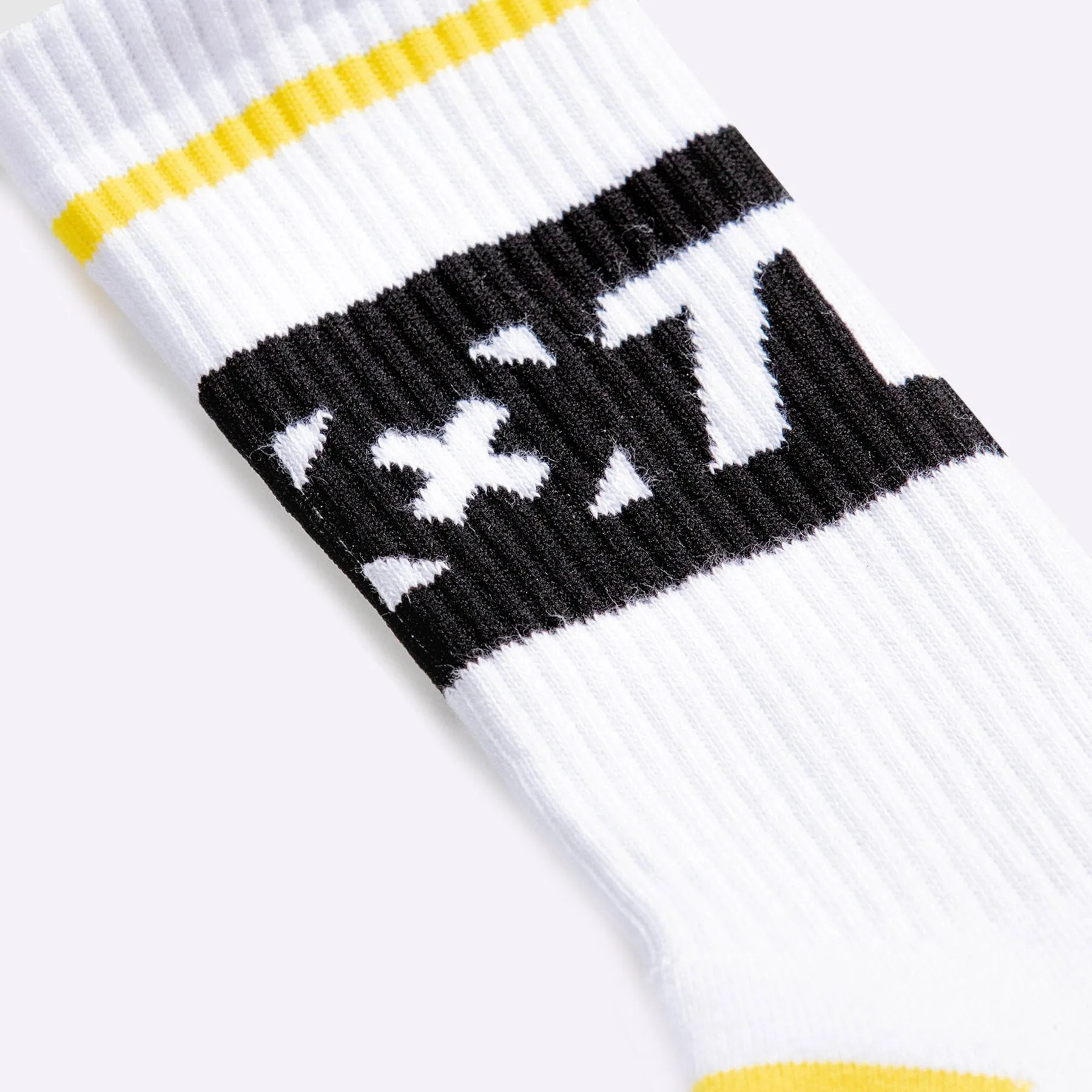 TWL - EVERYDAY CORE SOCKS - WHITE/BLACK/YELLOW